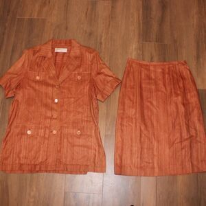 Yves Saint Laurent Vintage Set Top and Skirt size Large